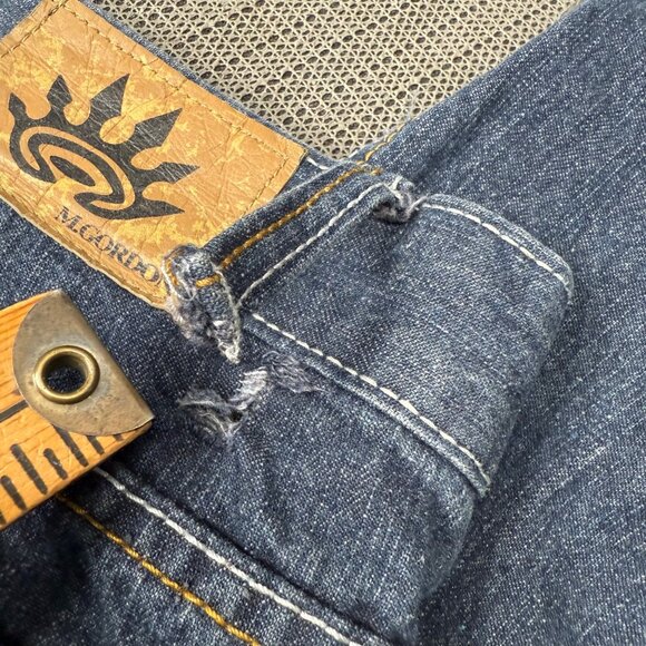 M. Gordon Mens Size W36 L30 Blue Slim Straight Denim Jeans - Picture 7 of 10